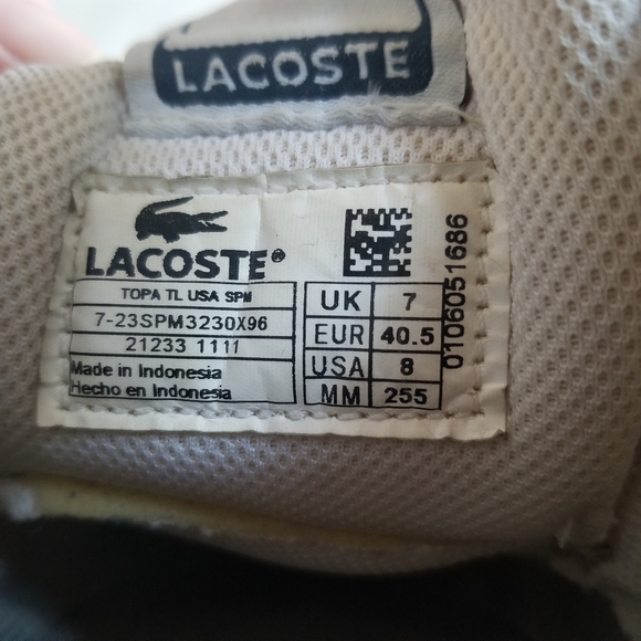 Lacoste white leather sneakers - Picture 9 of 10